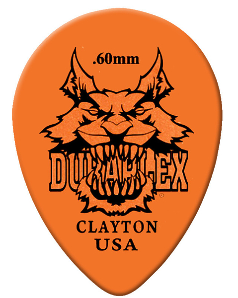 Медиаторы CLAYTON DXST60/12 - 0.60 mm DELRIN уменьшенный 12 шт артикул 290725Si-1