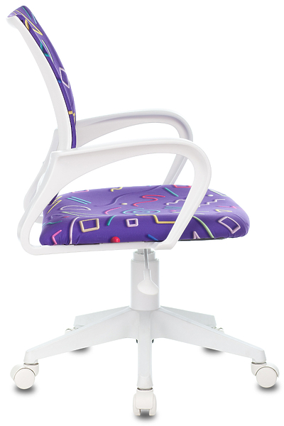 Кресло Бюрократ KD-W4/STICK-VIOLET (Children chair KD-W4 violet Sticks 08 cross plastic белый plastik белый) артикул 263507Si-1 фото 4