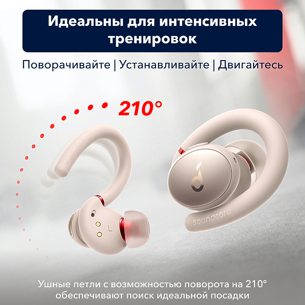 True wireless наушники Soundcore Sport X10 White артикул 283056Si-1 фото 7