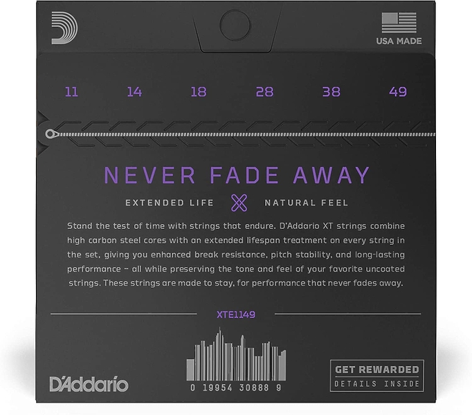 Струны D'Addario XTE1149 SET ELEC GTR XT MEDIUM 11-49 артикул 273995Si-1 фото 3