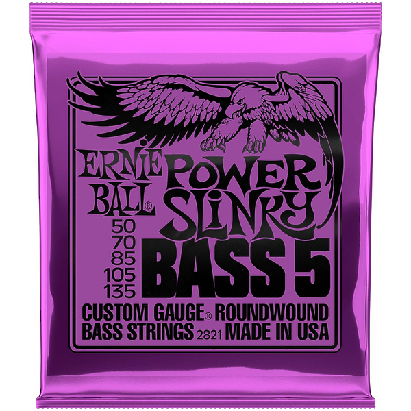 Струны для пятиструнной бас-гитары Ernie Ball 2821 Power Slinky Nickel Wound Bass артикул 291157Si-1