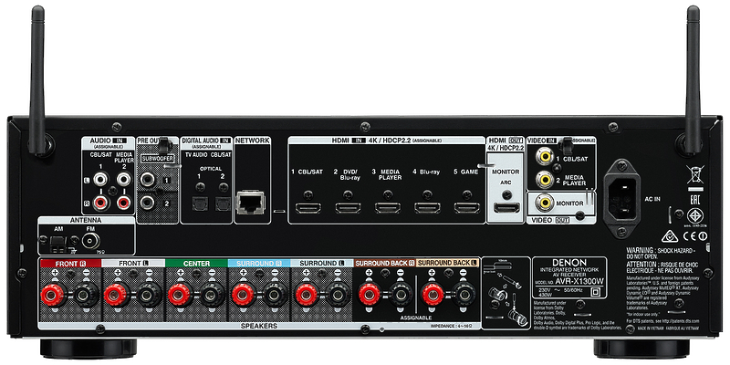 AV ресивер Denon AVR-X1300W артикул 149207Si-1 фото 6
