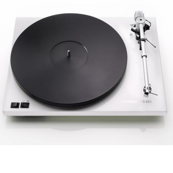 Проигрыватель винила Thorens TD 203 highgloss white артикул 139282Si-1