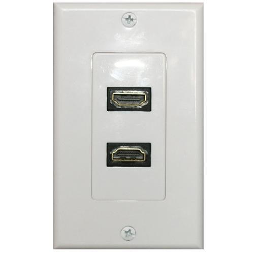 HDMI розетка Dr.HD 2xHDMI прямоугольная артикул 110910Si-1