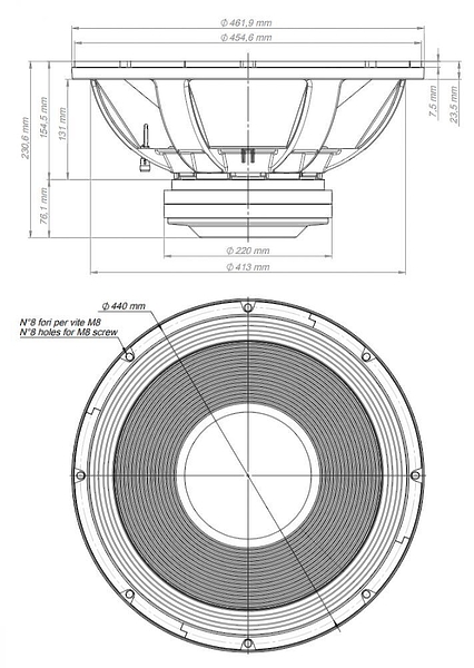 Динамик EighteenSound 18LW2600/8 артикул 229771Si-1 фото 4
