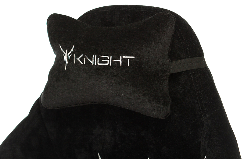 Кресло Knight N1 BLACK (Game chair Knight N1 Fabric black Light-20 headrest cross metal) артикул 263303Si-1 фото 15