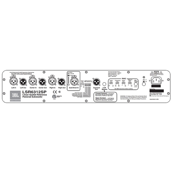 Сабвуфер JBL LSR6312SP/230 артикул 124236Si-1 фото 4