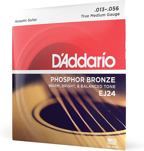 Струны D'Addario EJ24 SET ACOUS GTR PHOS BRZ TRUEMED 13-56 артикул 274047Si-1
