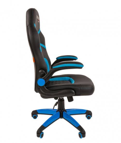 Кресло игровое Chairman game 18 00-07069665 Black/Blue артикул 269954Si-1 фото 4