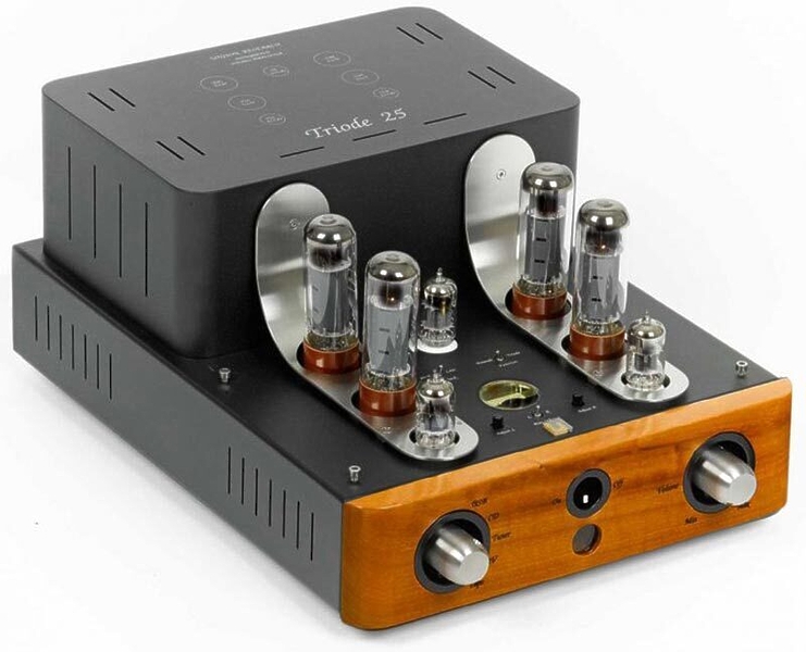 Ламповый интегральный усилитель Unison Research Triode 25 USB/DAC Cherry артикул 240731Si-1