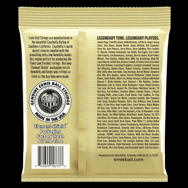 Cтруны для двенадцатиструнной гитары Ernie Ball Earthwood Custom Light 2013 артикул 291226Si-1 фото 3