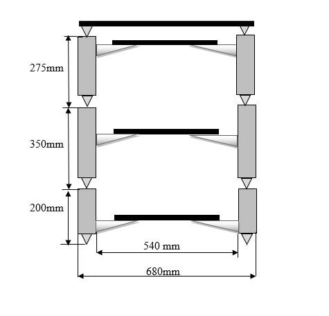 Стойка под Hi-Fi компоненты Solid Tech Hybrid Wood 3 TT (200x275x350 mm) Cherry артикул 251348Si-1 фото 3