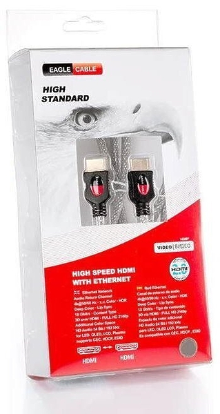 HDMI-кабель Eagle Cable HIGH STANDARD High Speed HDMI Ethern 3.0m #20010030 артикул 250174Si-1 фото 3