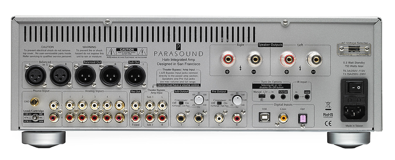 Стереоусилитель Parasound HALO Integrated Silver артикул 132020Si-1 фото 8
