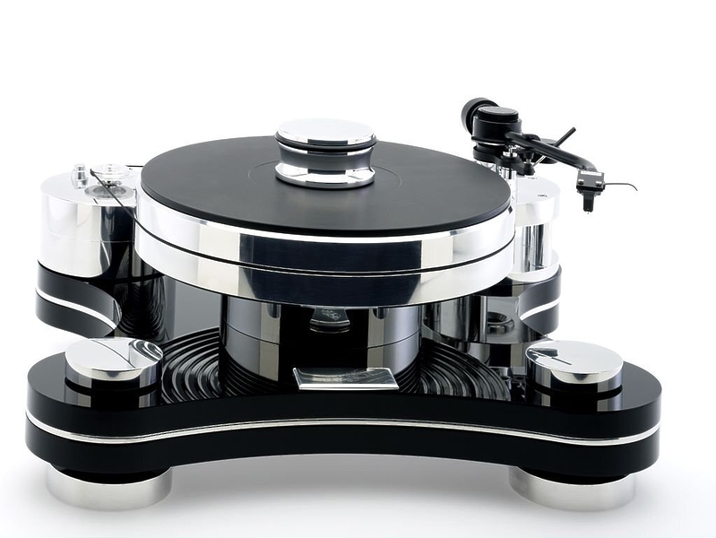 Стол винилового проигрывателя Transrotor ZET 3 Black с подготовкой под тонарм 12 дюймов, со стандартным блоком питания и прижимным диском артикул 240630Si-1