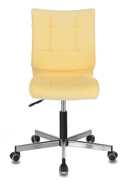 Кресло Бюрократ CH-330M/VELV74 (Office chair CH-330M yellow Velvet 74 cross metal хром) артикул 263256Si-1 фото 3