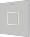 Выключатель сенсорный Zennio ZVI-F1-S KNX Flat F1, 1-кнопочный, LED индикация, 2хAI/DI, термостат, датчик температуры, датчик приближения, пластиковая рамка, 81х81х9мм, в уст. коробку, цвет серебро