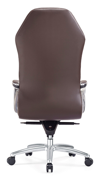 Кресло Бюрократ AURA/BROWN (Office chair _Aura brown leather cross aluminum) артикул 263465Si-1 фото 5