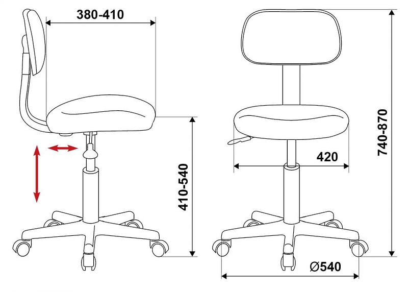 Кресло Бюрократ CH-1201NX/G (Office chair CH-1201NX grey 3C1 cross plastic) артикул 263301Si-1 фото 6