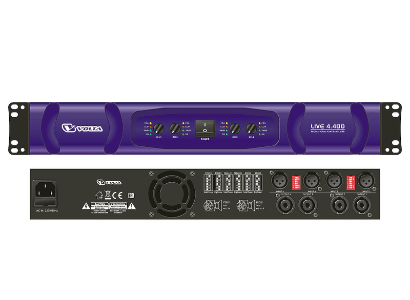 Усилитель мощности Volta LIVE 4.400 артикул 256022Si-1