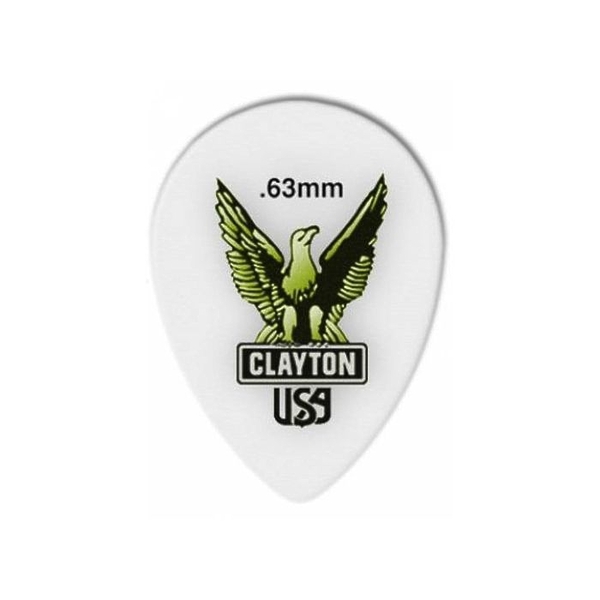 Медиаторы CLAYTON ST63/12 - 0.63 mm ACETAL polymer уменьшенный 12 шт артикул 290666Si-1