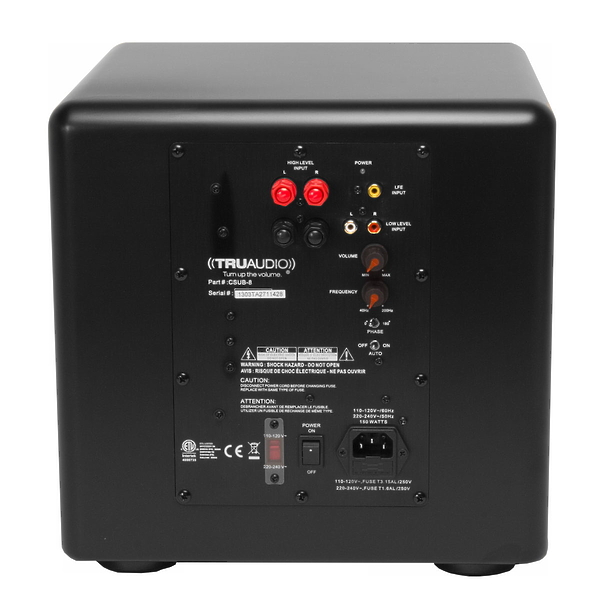 Комплект акустики TruAudio SAT3-5.1-CSUB-WT артикул 234077Si-1 фото 9