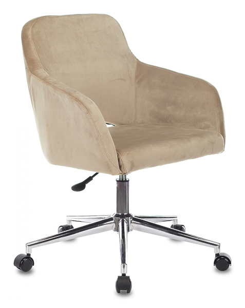 Кресло Бюрократ CH-380SL/5LATTE (Office chair CH-380SL latte Italia 5 cross metal хром) артикул 263477Si-1