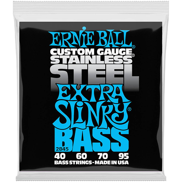 Струны для бас-гитары Ernie Ball 2845 Extra Slinky Bass Stainless Steel артикул 291172Si-1