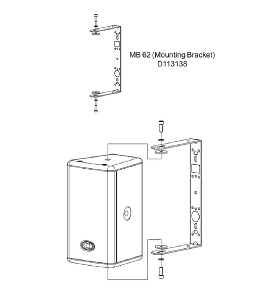Крепление Dynacord MB 62 артикул 143818Si-1