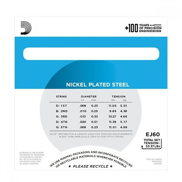 Струны для банджо D'Addario J60 артикул 315286Si-1 фото 6