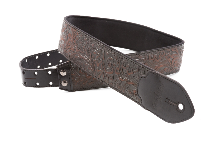 Ремень для гитары RightOn Straps Leathercraft Blackguard Black артикул 331643Si-1
