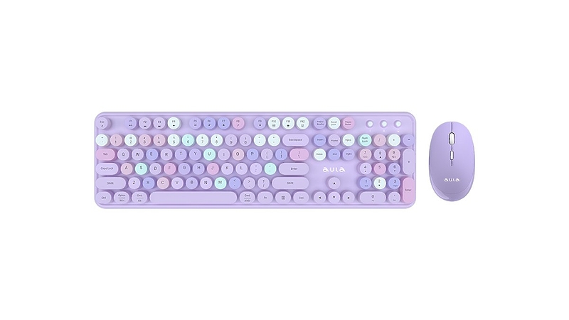Клавиатура и мышь AULA AC306 Purple-Colorful артикул 320167Si-1