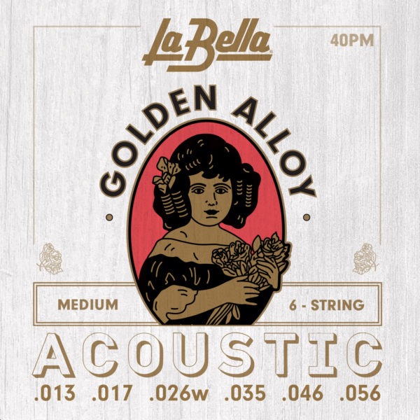 Струны для акустической гитары La Bella 40PM артикул 332634Si-1