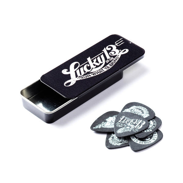 Медиаторы Dunlop L13CT073 Lucky 13 Pick Tin (6 шт) артикул 319744Si-1