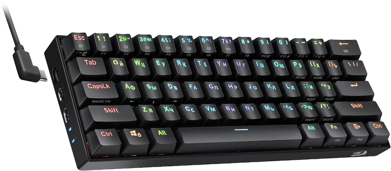 Игровая беспроводная клавиатура Redragon DRACONIC черная артикул 324018Si-1 фото 4