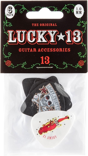 Медиаторы Dunlop L13BP100 Lucky 13 (6 шт) артикул 319517Si-1