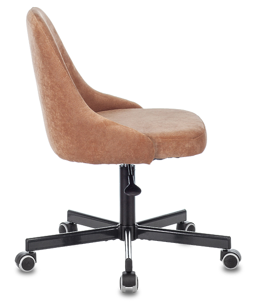 Кресло Бюрократ CH-340M/VELV90 (Office chair CH-340M light brown Velvet 90 cross metal) артикул 263417Si-1 фото 4