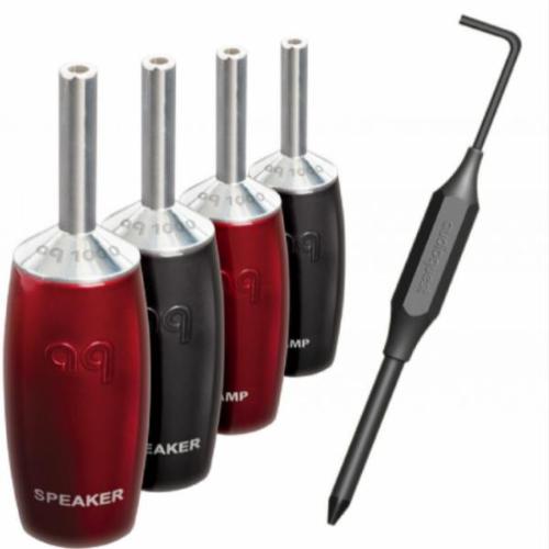 Комплект коннекторов AudioQuest SureGrip 1000 - BANANA Silver, 6 шт. артикул 203348Si-1