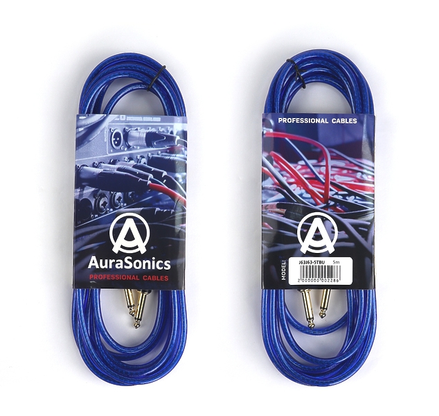 Инструментальный кабель AuraSonics J63J63-5TBU 5m артикул 297643Si-1