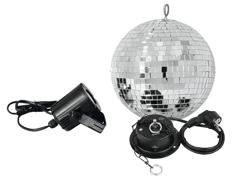Световое оборудование Eurolite Mirror Ball 20 cm SET LED 6000K артикул 140394Si-1 фото 3
