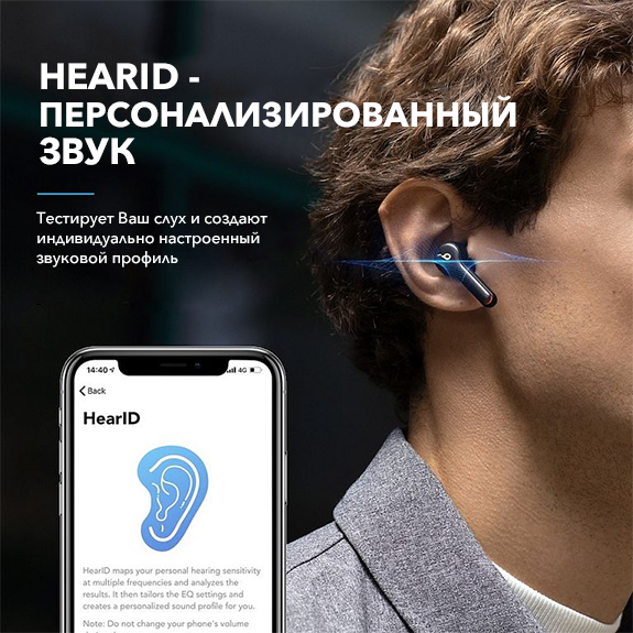 Наушники Soundcore Liberty Air 2 Black артикул 268699Si-1 фото 3