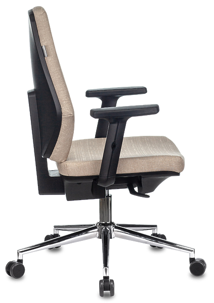 Кресло Бюрократ CH-545SL/1D/402-BG (Office chair CH-545SL beige 38-402 cross metal хром) артикул 263405Si-1 фото 4