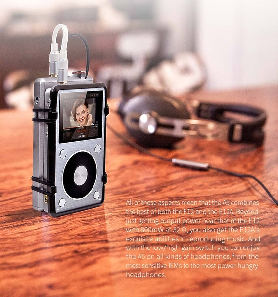 Усилитель для наушников FiiO A5 titanium артикул 155564Si-1 фото 7