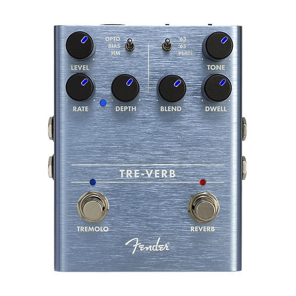 Гитарная педаль эффектов FENDER TRE-VERB DIGITAL REVERB/TREMOLO артикул 198102Si-1