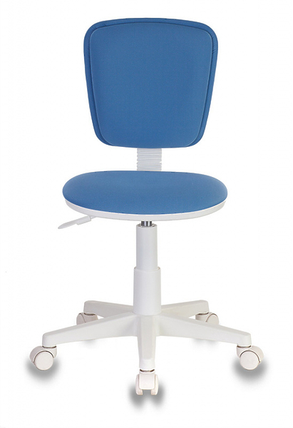 Кресло Бюрократ CH-W204NX/26-24 (Children chair CH-W204NX blue 26-24 cross plastic plastik белый) артикул 263432Si-1 фото 3