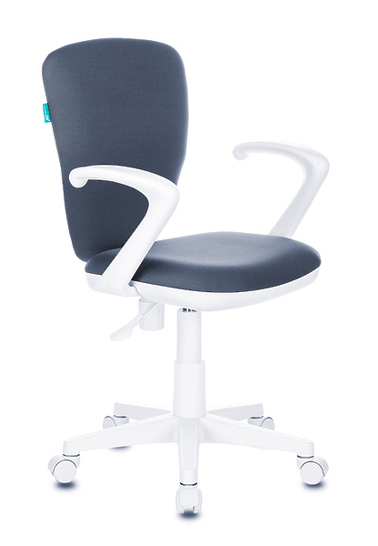 Кресло Бюрократ KD-W10AXSN/26-25 (Children chair KD-W10AXSN grey 26-25 cross plastic plastik белый) артикул 263306Si-1