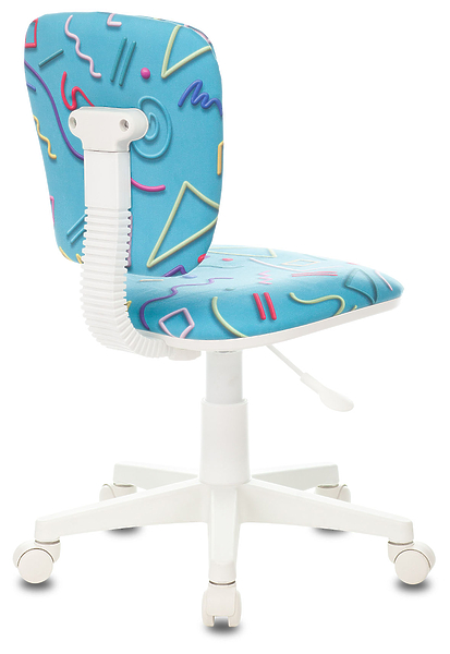 Кресло Бюрократ CH-W204NX/STICK-BL (Children chair CH-W204NX blue Sticks 06 cross plastic plastik белый) артикул 263273Si-1 фото 5