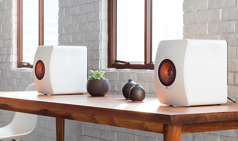 Полочная акустика KEF LS 50 Wireless Titanium Grey/Red артикул 155459Si-1 фото 5
