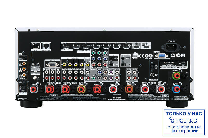 AV Ресивер Onkyo TX-NR818 black артикул 383523FV-1 фото 5