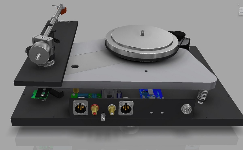 Проигрыватель винила Thorens TD 1601 (TP92) highgloss black артикул 202399Si-1 фото 5